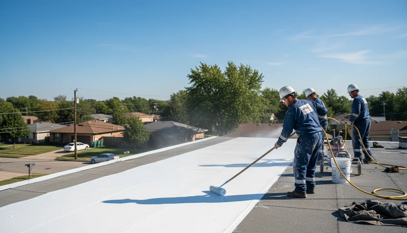 Commercial roof coating in Dagus Mines, PA near me